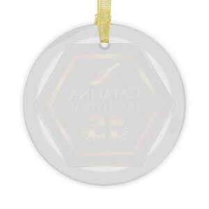 Alternative view of Catalina Film Festival - Glass Ornament - 15th Anniversary Commemorative Item