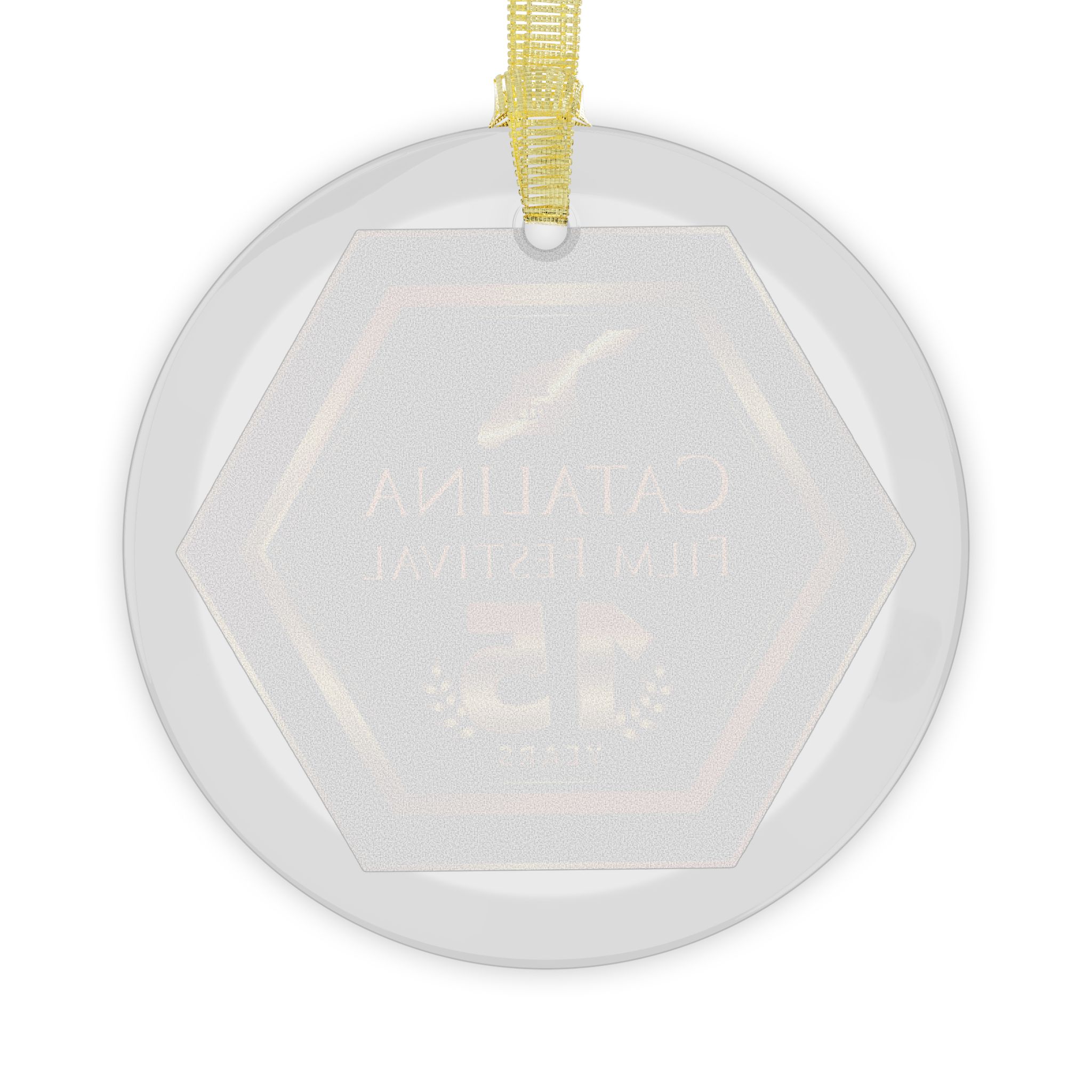 Catalina Film Festival - Glass Ornament - 15th Anniversary Commemorative Item - Image 2