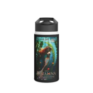 Catalina Film Festival - Stainless Steel Water Bottle - Official 2025 CFF Poster Design (By Emese Simon)