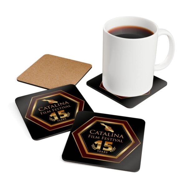 Catalina Film Festival - Coaster Set - Black - 15th Anniversary Commemorative Item