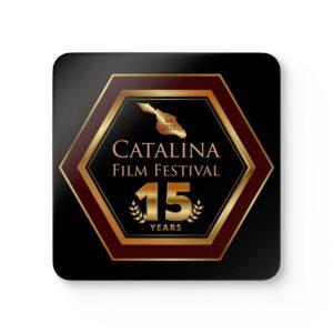 Alternative view of Catalina Film Festival - Coaster Set - Black - 15th Anniversary Commemorative Item