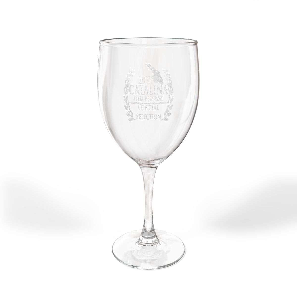 Catalina Film Festival - Engraved Wine Glass - Official Selection 2025