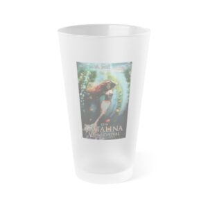 Catalina Film Festival - Frosted Pint Glass, 16oz - Official 2025 CFF Poster Design (By Emese Simon)