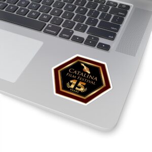 Catalina Film Festival - Kiss-Cut Stickers - 15th Anniversary Commemorative Item