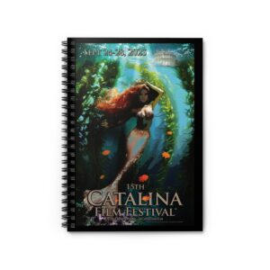 Alternative view of Catalina Film Festival - Spiral Notebook - Official 2025 CFF Poster Design (By Emese Simon)