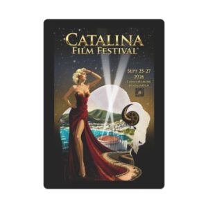 catalina film festival poker cards official 2026 cff poster design by emese simon