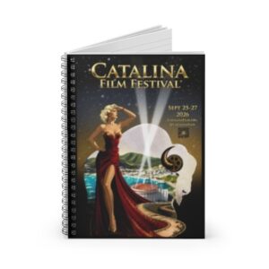 catalina film festival spiral notebook official 2026 cff poster design by emese simon (1)