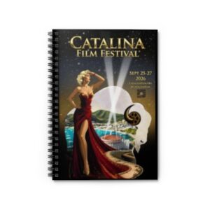 catalina film festival spiral notebook official 2026 cff poster design by emese simon